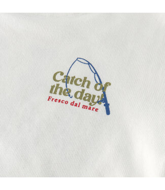 Daily7 T-shirt Longsleeve Backprint Egret