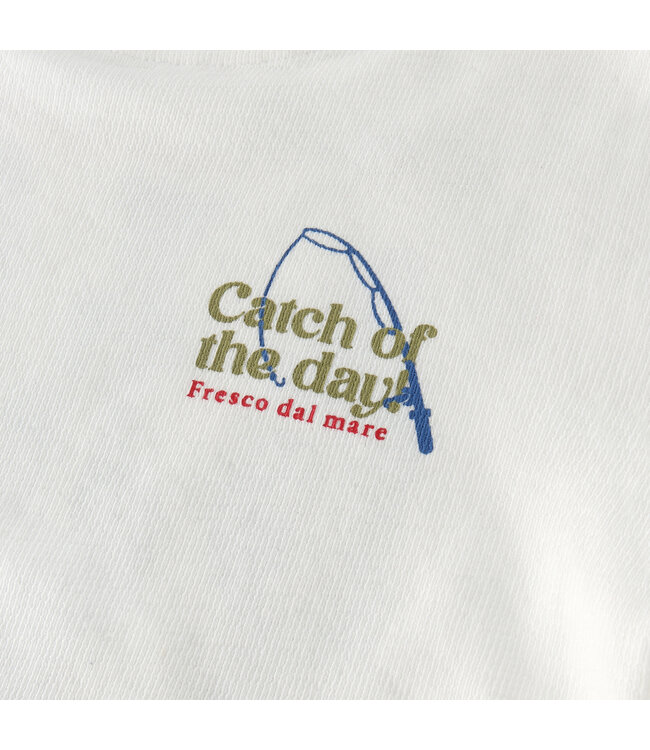 Daily7 Shirt langarm - Backprint Catch of the day - Baumwolle