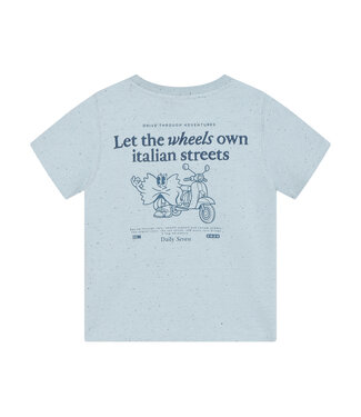 Daily7 T-shirt Nappy Backprint Celestial Blue
