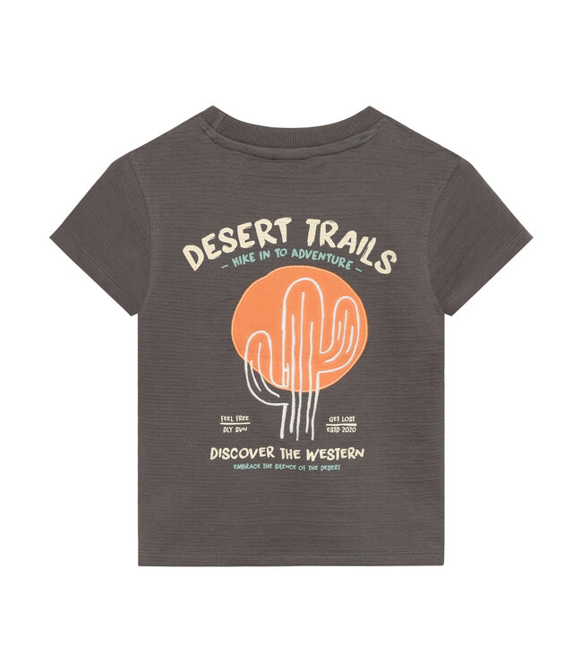 Daily7 T-shirt mit Struktur - Desert Trails - Biobaumwolle