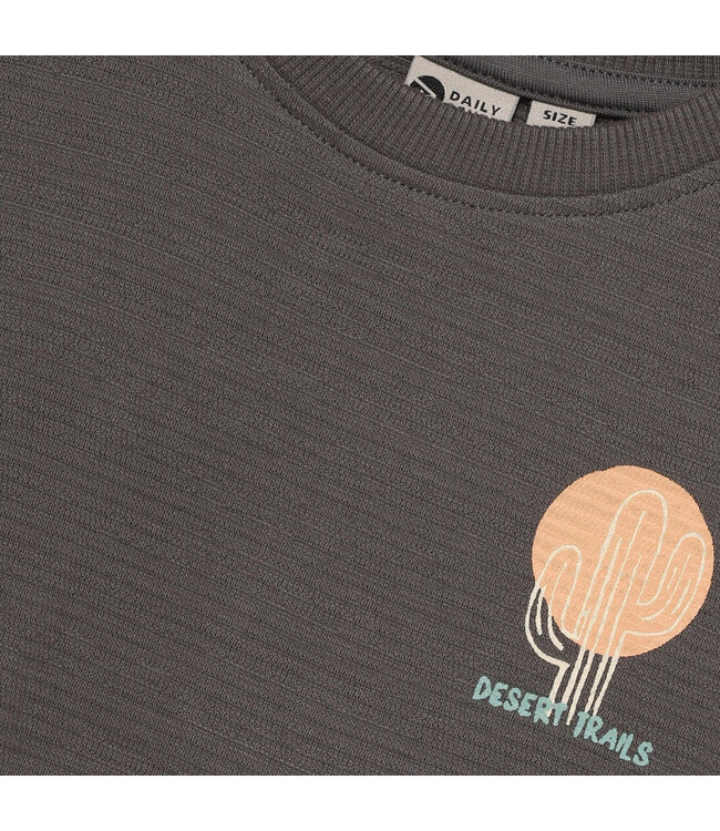 Daily7 T-shirt Structure Print Thunderstorm für Babys & Kinder