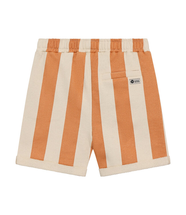 Daily7 Shorts Big Stripe aus Biobaumwolle - Sandstone