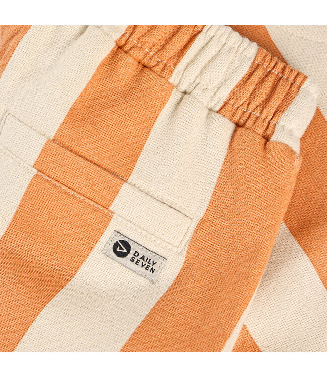 Daily7 Shorts Big Stripe aus Biobaumwolle - Sandstone