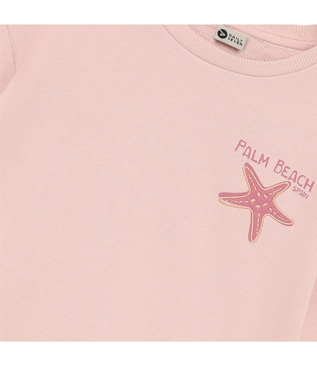 Daily7 Daily7 Sweater Backprint Silver Pink