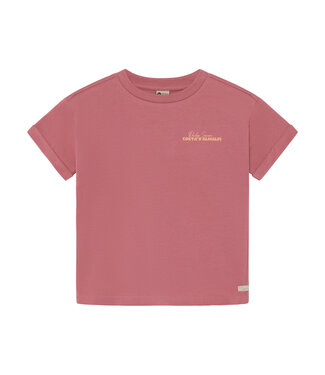 Daily7 T-shirt Backprint Costa D'Amalfi Orangen - Biobaumwolle - Heather Rose