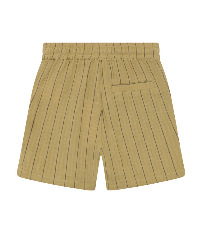 Daily7 Shorts Small Stripe Pale Olive Green
