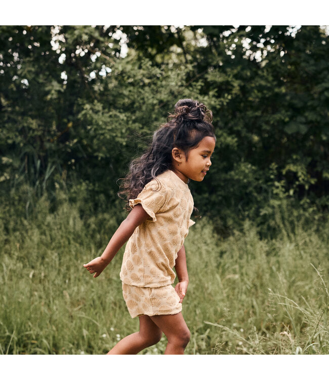 Daily7 Terry Shorts mit Muscheln - Latte Sand