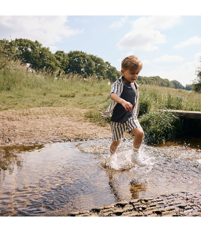 Daily7 Shorts gestreift aus leichter Baumwolle