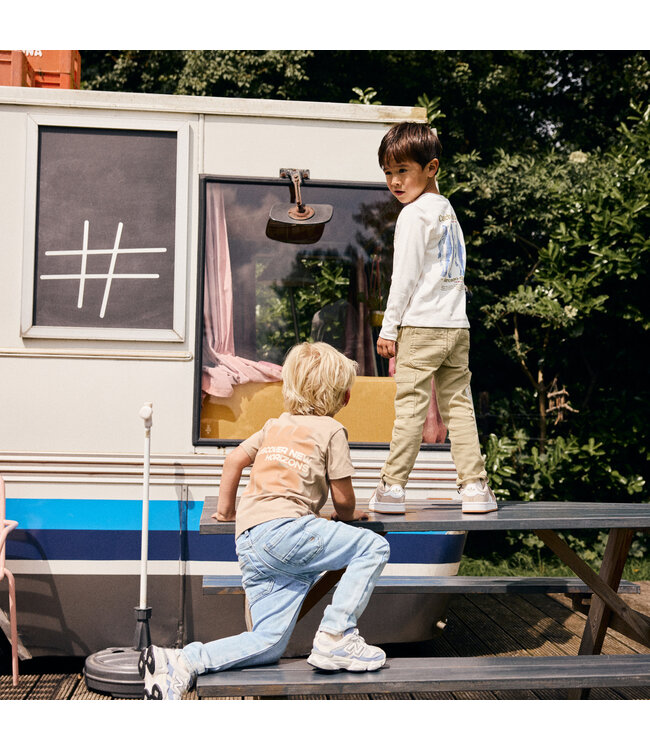 Daily7 Shirt langarm - Backprint Catch of the day - Baumwolle