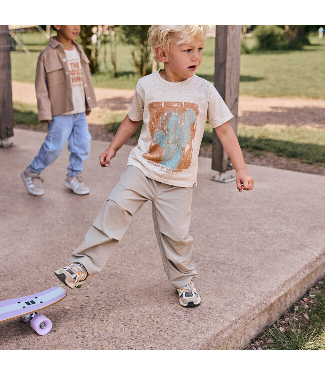 Daily7 T-shirt Print Kaktus - Echoes of the desert - Sandshell