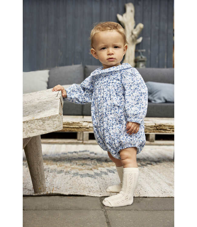 Minymo Body langarm Baumwolle gewebt Blumendruck