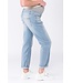 love2wait Jeans Norah 32 Mom Fit Schwangerschaft light wash