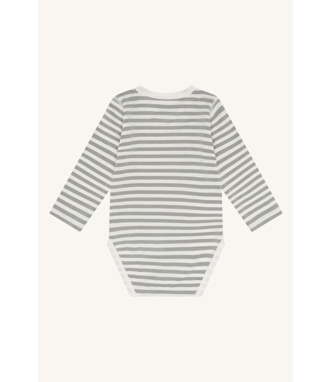 Hust and Claire Buller Body langarm Bambusviskose gestreift - Skyway