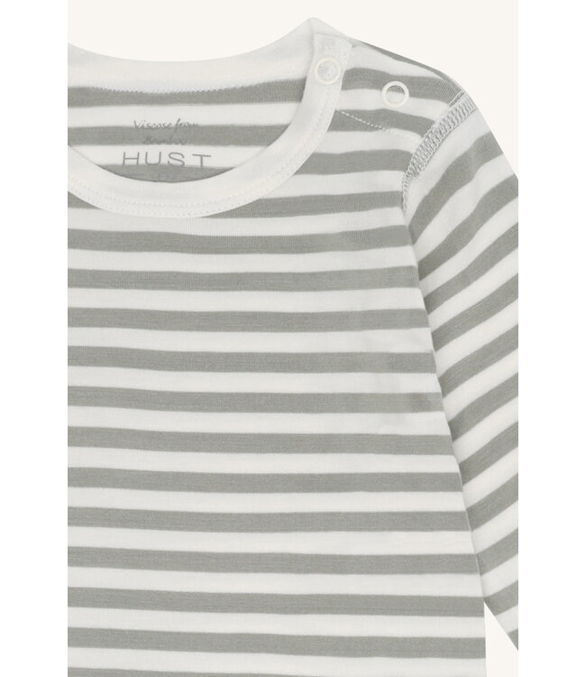 Hust and Claire Buller Body langarm Bambusviskose gestreift - Skyway