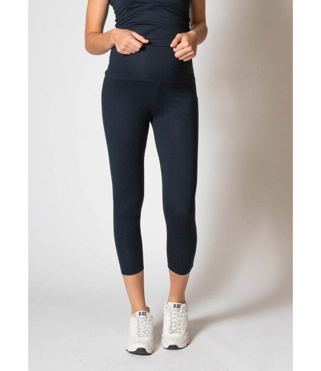 love2wait Leggings  3/4  Schwangerschaft - EcoVero Viskose - navy