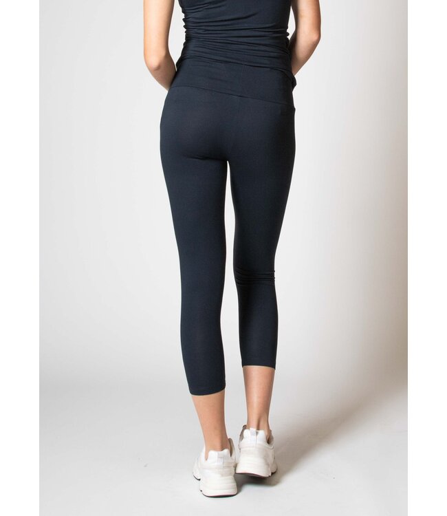 love2wait Leggings  3/4  Schwangerschaft - EcoVero Viskose - navy