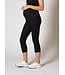 love2wait Leggings  3/4  Schwangerschaft - EcoVero Viskose - schwarz
