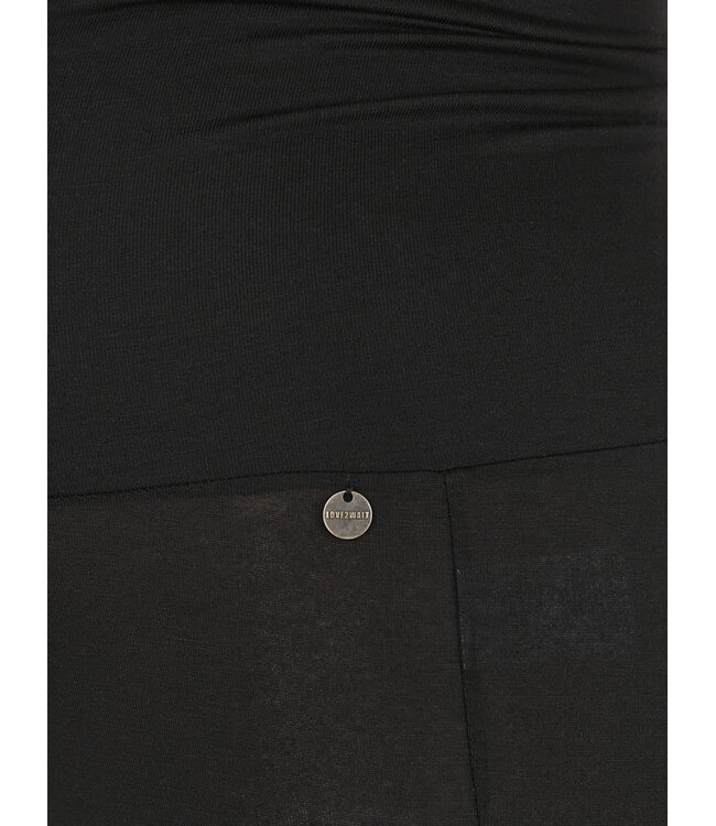 love2wait Leggings - Umstandsleggings - EcoVero Viskose - schwarz