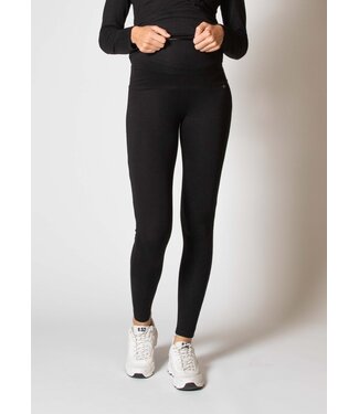 love2wait Leggings - Umstandsleggings - EcoVero Viskose - schwarz