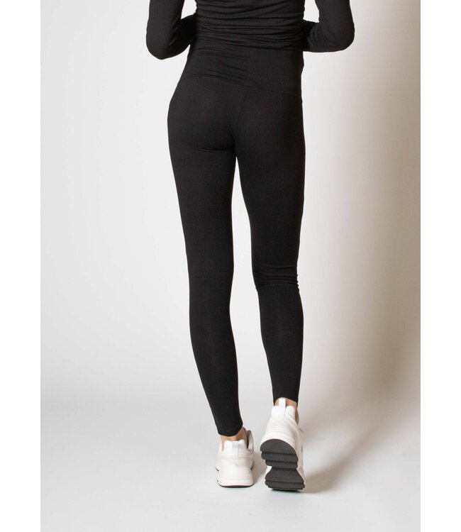 love2wait Leggings - Umstandsleggings - EcoVero Viskose - schwarz