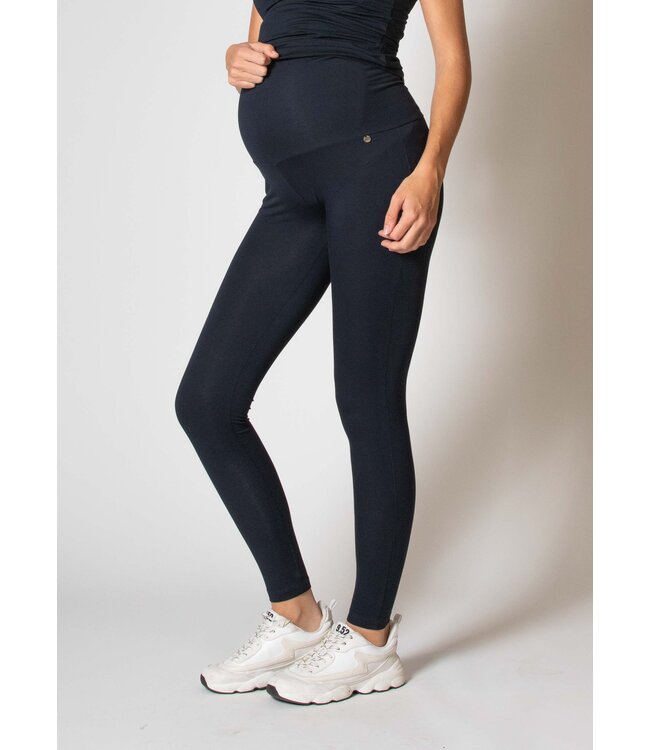 love2wait Leggings - Umstandsleggings - EcoVero Viskose - navy