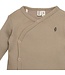 Bess Wickeljacke Baby aus Biobaumwolle gerippt - sand