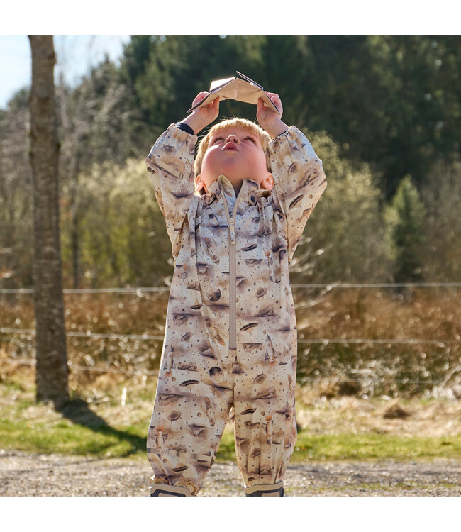 CeLaVi Regen-Overall Rakete wasserdicht - flint stone