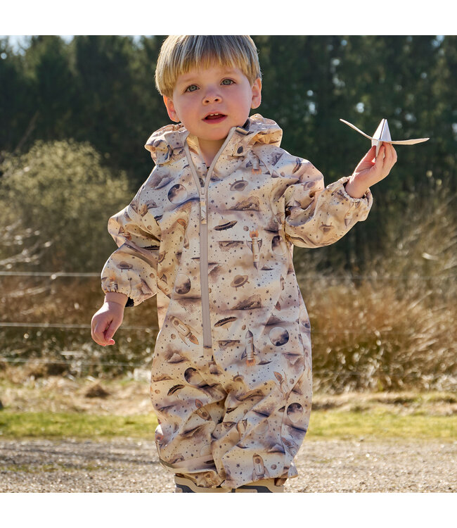 CeLaVi Regen-Overall Rakete wasserdicht - flint stone