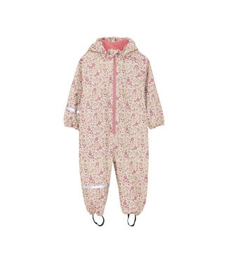 CeLaVi Regen-Overall Blumen wasserdicht - perfectly pale