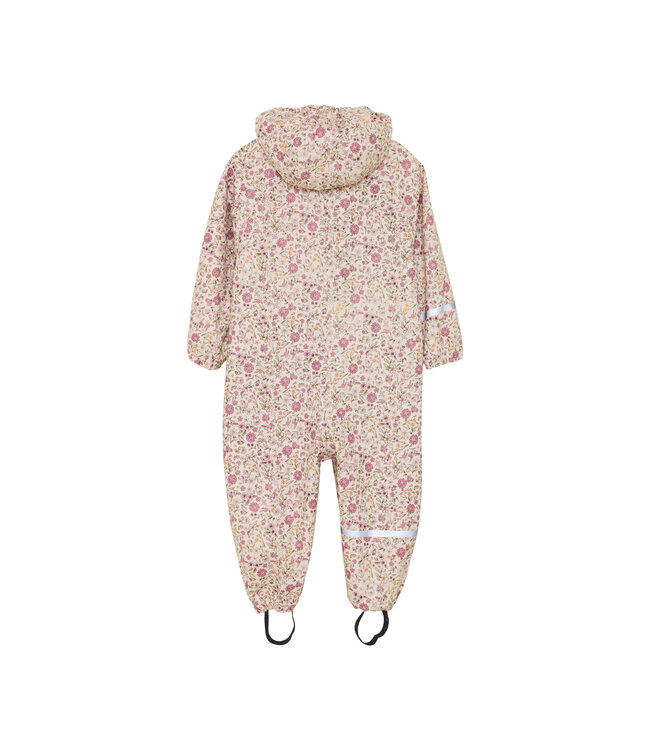 CeLaVi Regen-Overall Blumen wasserdicht - perfectly pale