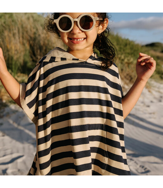 Cloby UV-Poncho Navy Sandy Stripe