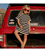 Cloby UV-Poncho Navy Sandy Stripe