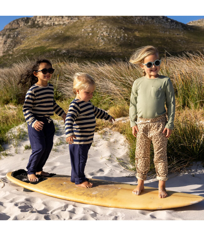 Cloby UV Langarmshirt UPF 50+ Navy Sandy Stripe