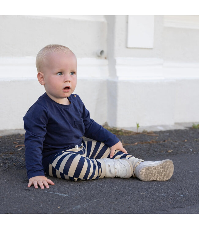 Cloby UV Joggerhose UPF 50+ Navy Sandy Stripe