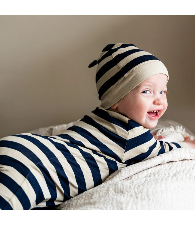 Cloby UV Babymütze Navy Stripe UPF50+