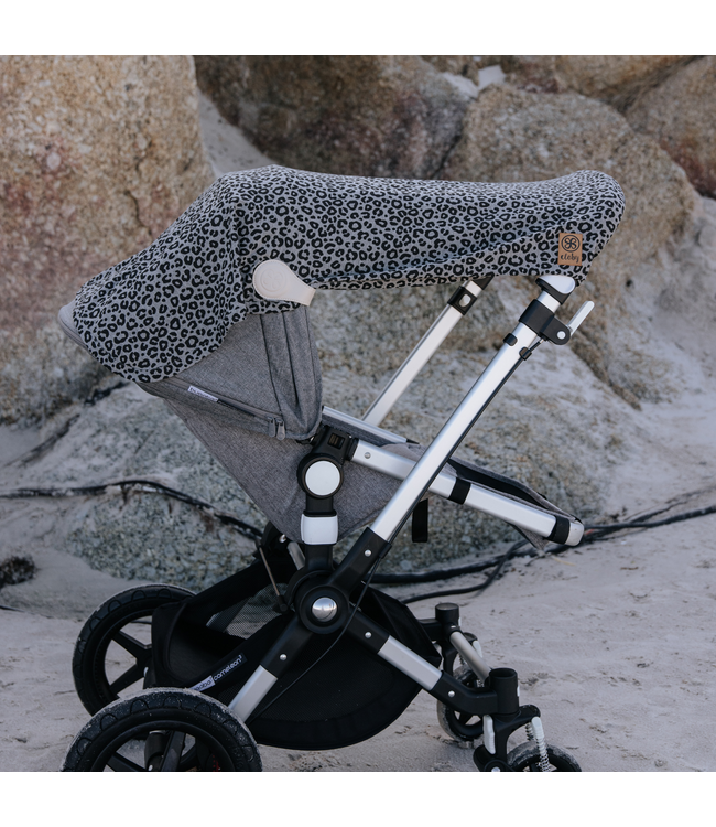 Cloby UV-Decke Leopard grey – UPF 50+
