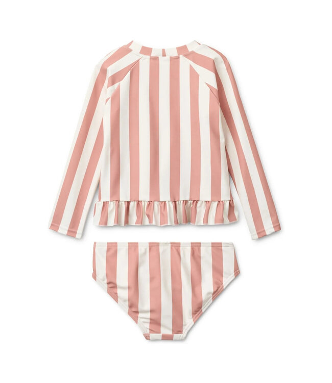 Liewood UV-Set Dagny mit Oberteil und Bikinihose gestreift UV40+