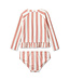 Liewood UV-Set Dagny mit Oberteil und Bikinihose gestreift UV40+