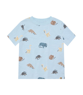 Minymo T-Shirt mit Tierdruck aus Biobaumwolle GOTS