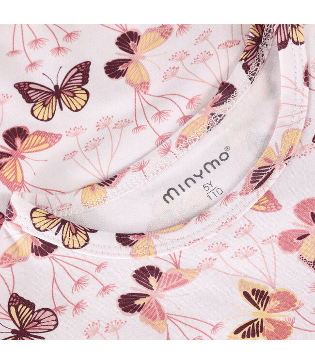 Minymo Nachthemd Schmetterlinge aus Bambusviskose/Baumwolle