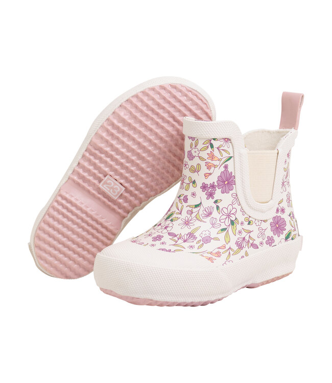 CeLaVi Stiefel aus Naturkautschuk kurzer Schaft - Blumen