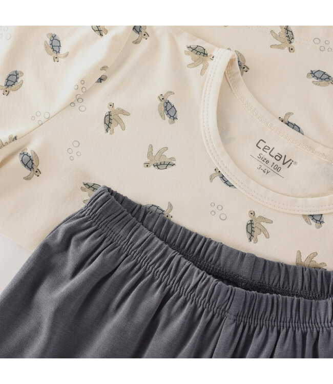 CeLaVi Pyjama Sommer Bambusviskose/Baumwolle - Schildkröten