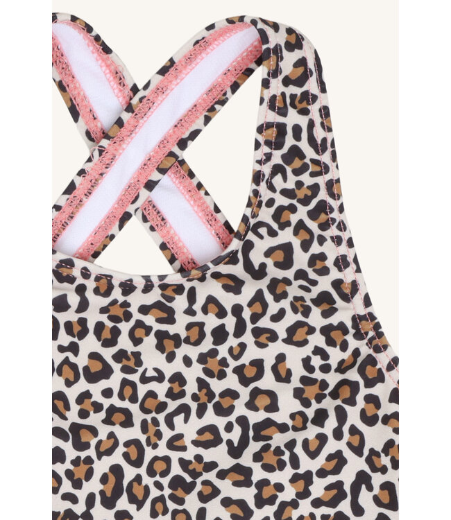 Hust and Claire Badekleid Farhia Animalprint UV 50+ - french oak