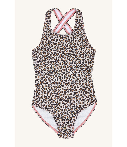 Hust and Claire Badekleid Farhia Animalprint UV 50+ - french oak