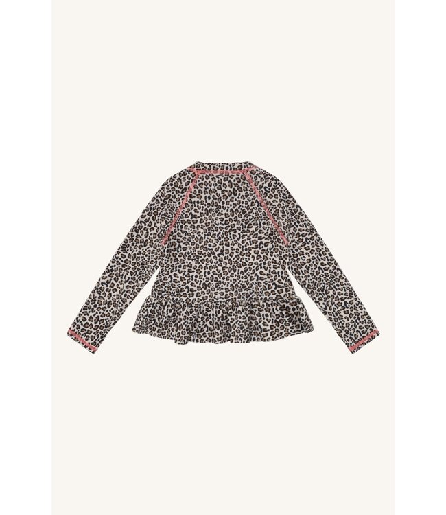 Hust and Claire UV-Shirt langarm Maiak Animalprint UV 50+ - french oak