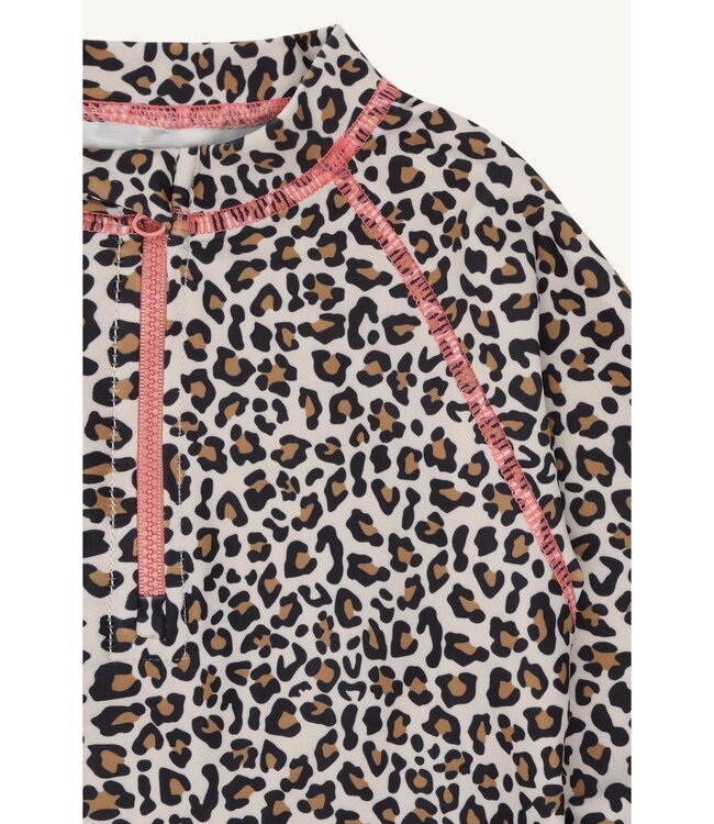 Hust and Claire UV-Shirt langarm Maiak Animalprint UV 50+ - french oak