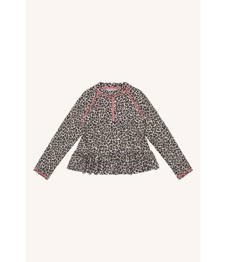 Hust and Claire UV-Shirt langarm Maiak Animalprint UV 50+ - french oak