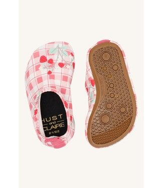 Hust and Claire Badeschuhe UV50+ Farhat - kariert mit Erdbeeren