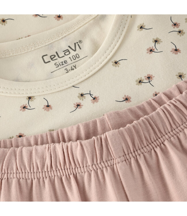 CeLaVi Pyjama Sommer langarm - Bambusviskose/Baumwolle - Blumen