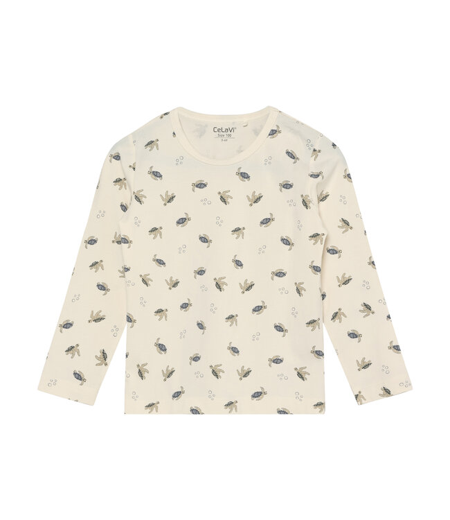 CeLaVi Pyjama Sommer langarm - Bambusviskose/Baumwolle - Schildkröten
